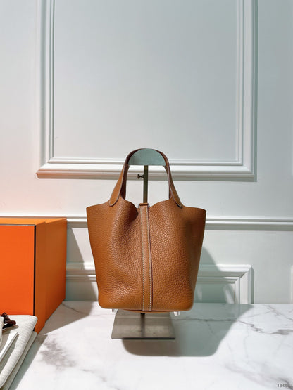 HERMES PICOTIN LOCK 18, Gold/Silver