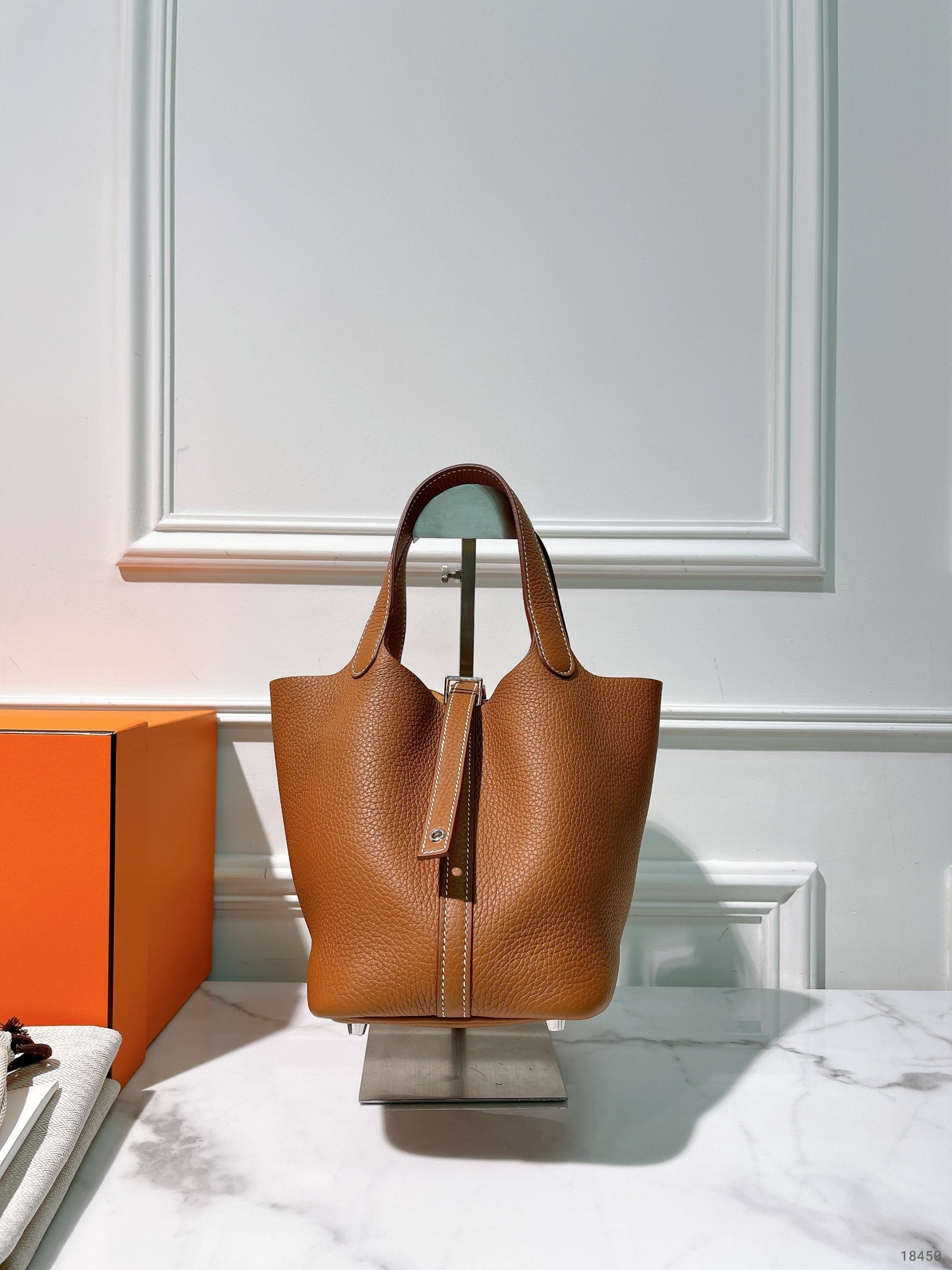 HERMES PICOTIN LOCK 18, Gold/Silver