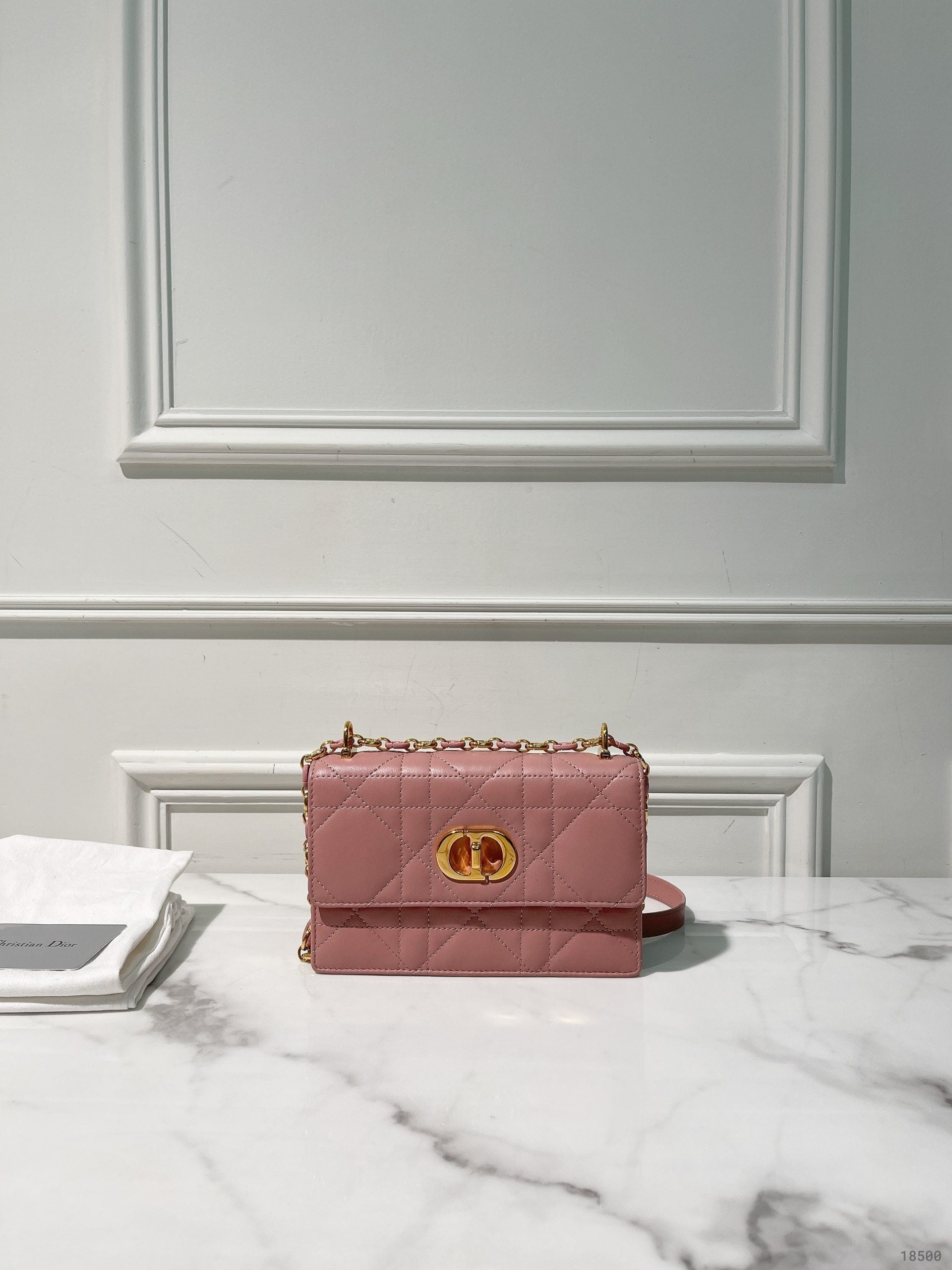 DIOR MISS CARO MINI BAG, Pink/Gold