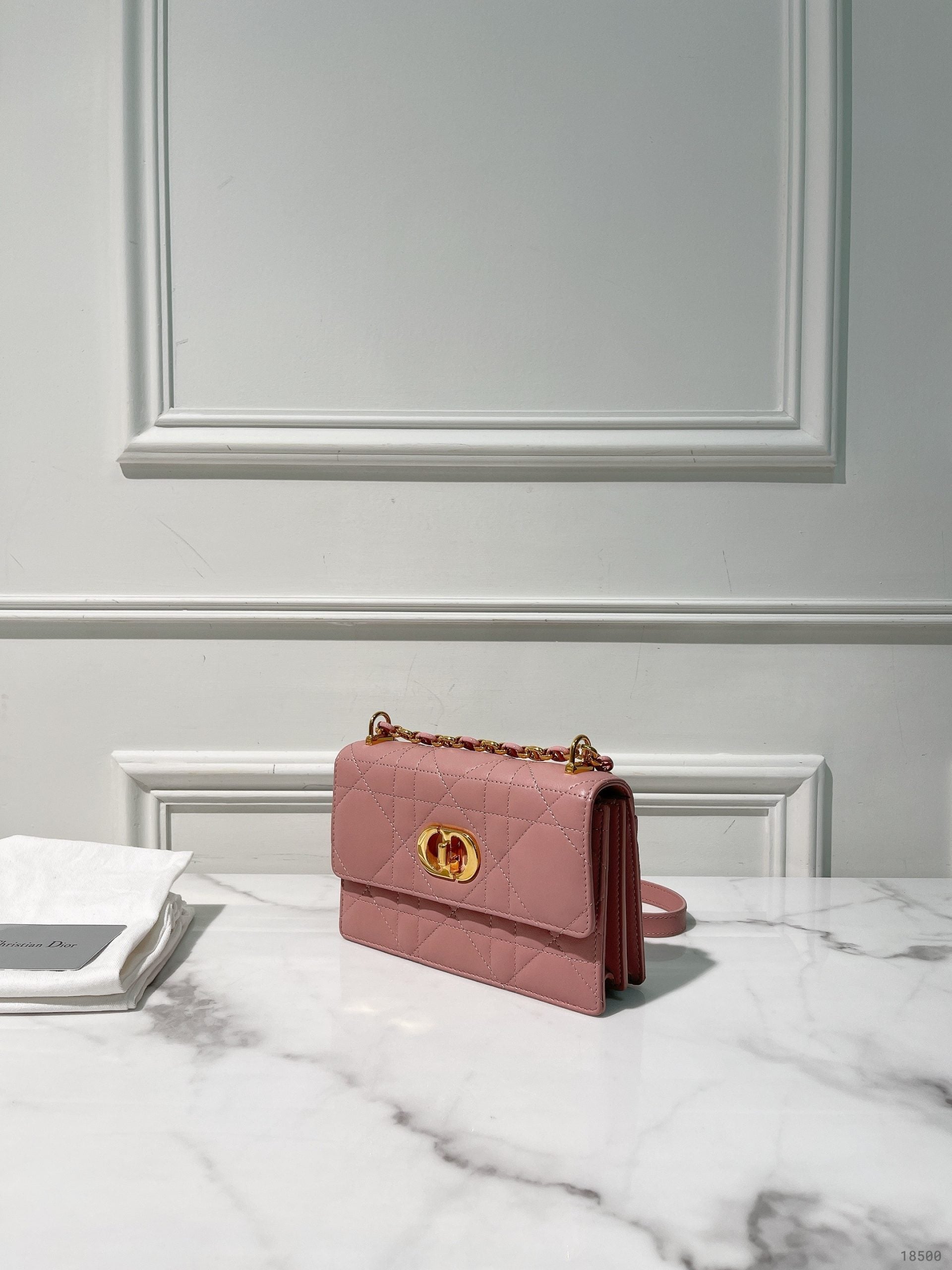 DIOR MISS CARO MINI BAG, Pink/Gold