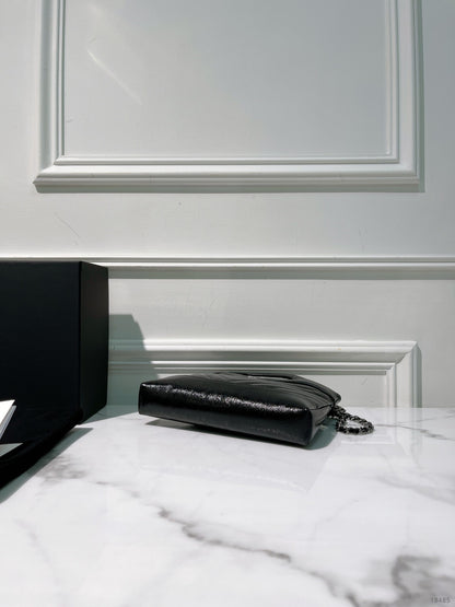 CHANEL 25K 31 NANO BAG, Black/Silver