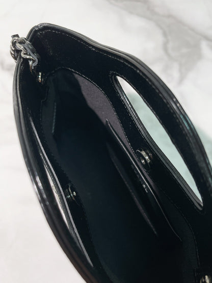 CHANEL 25K 31 NANO BAG, Black/Silver