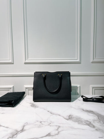 YSL UPTOWN TOTE, Black/Gold