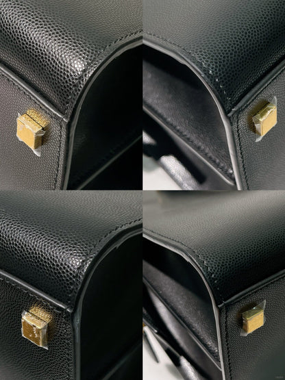 YSL UPTOWN TOTE, Black/Gold