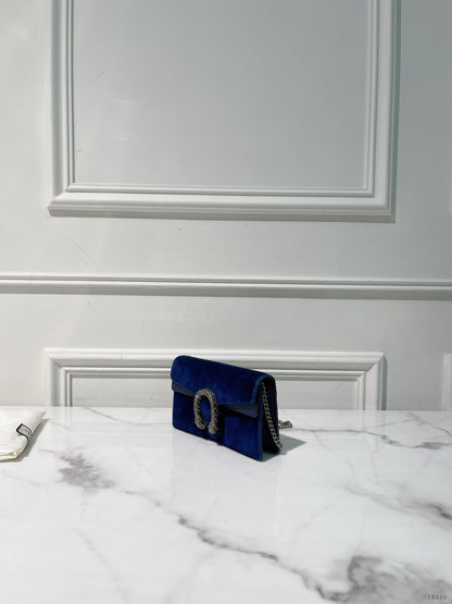 GUCCI MINI DIONYSUS, Blue/Silver