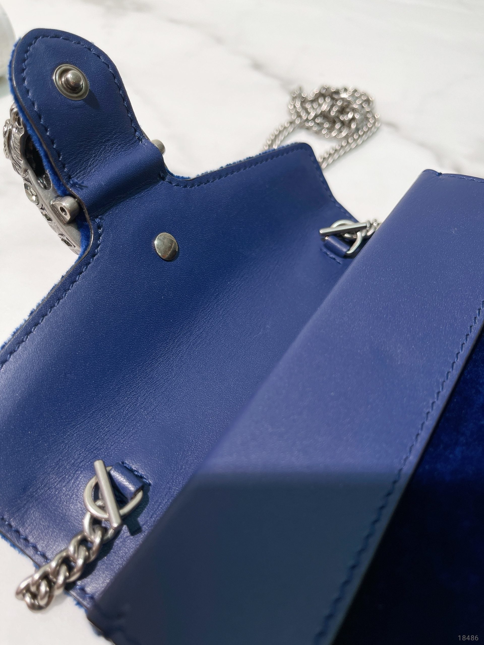 GUCCI MINI DIONYSUS, Blue/Silver