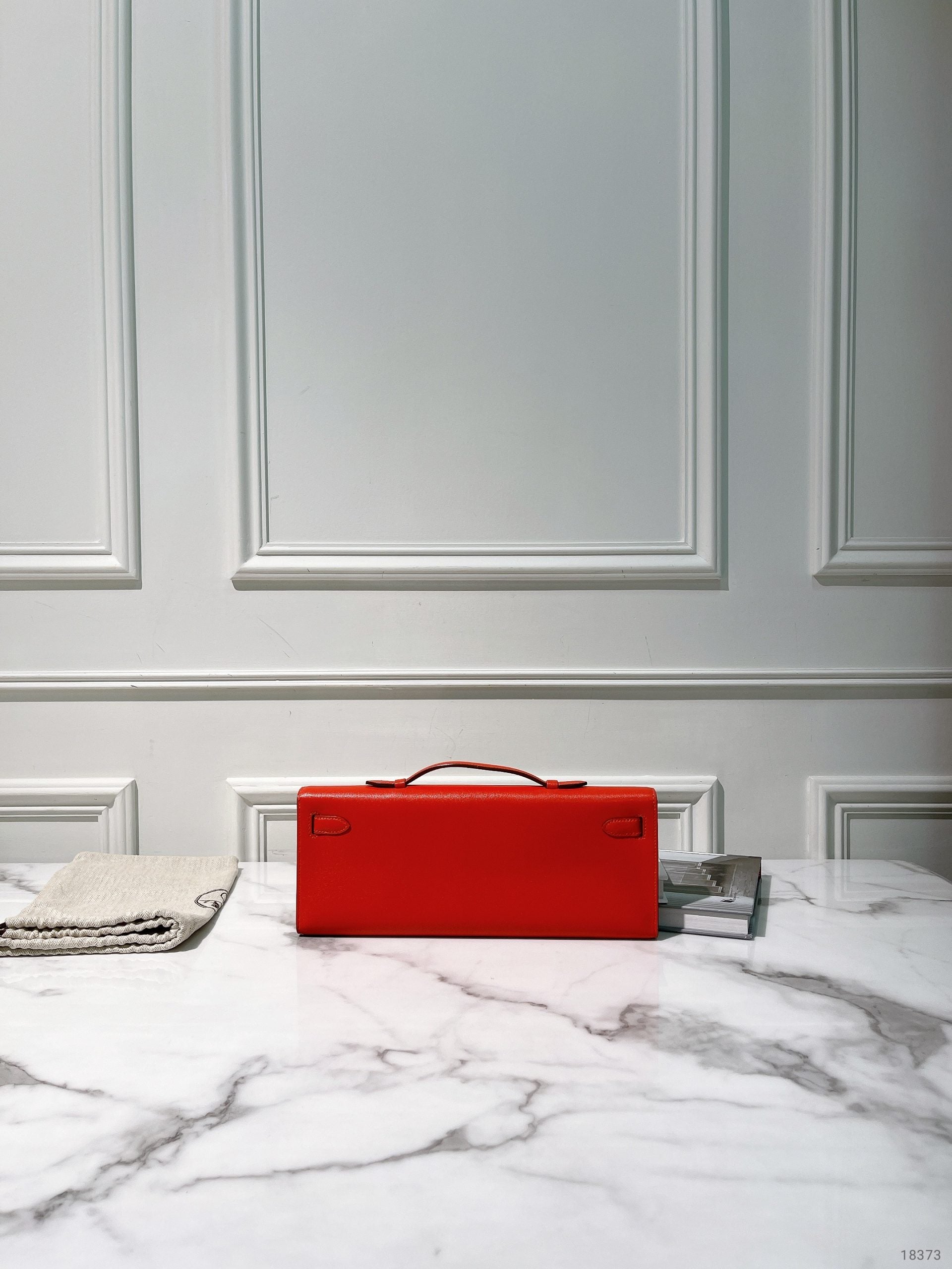 HERMES KELLY CUT, Rough Tomate/Silver