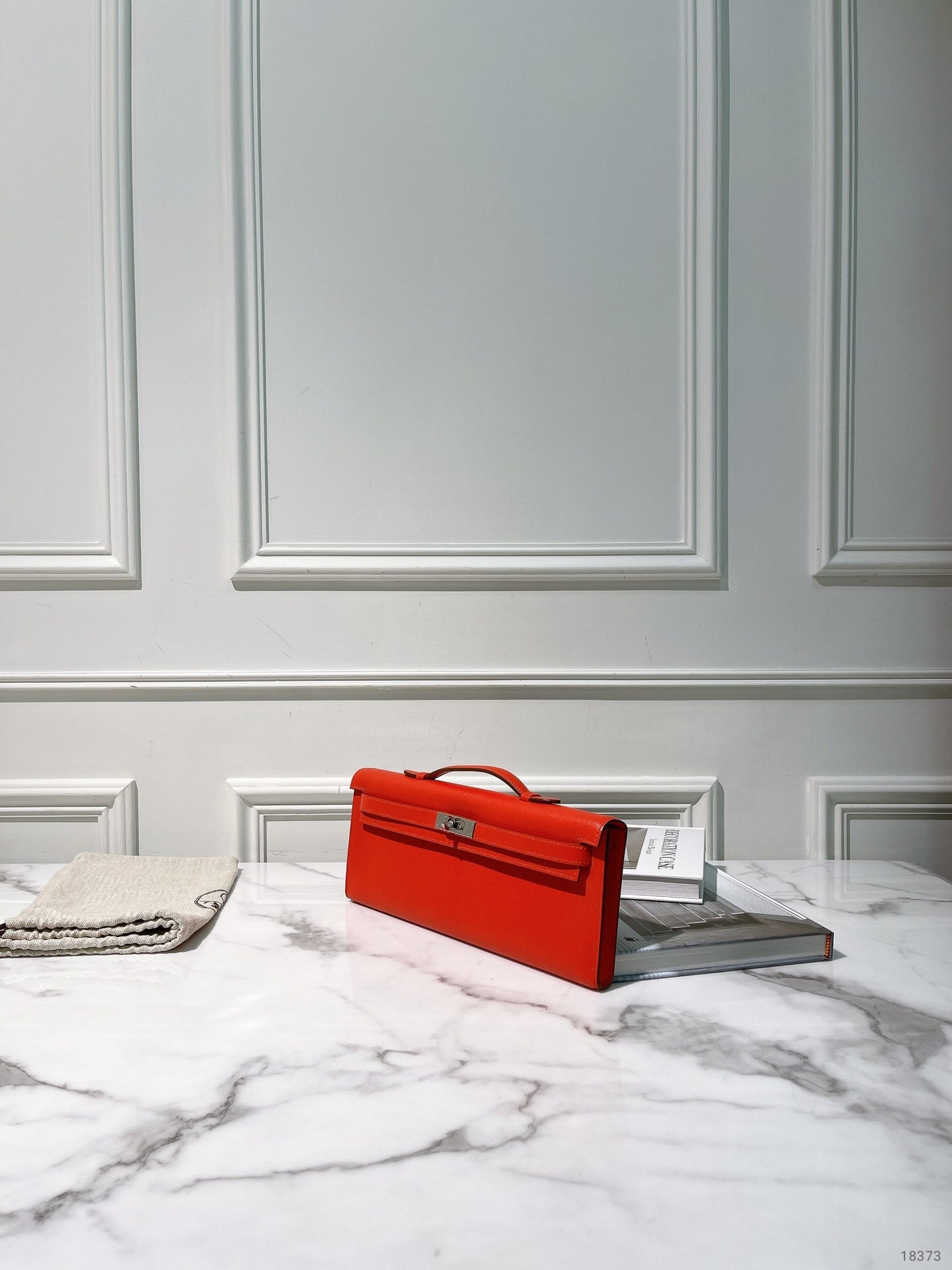 HERMES KELLY CUT, Rough Tomate/Silver