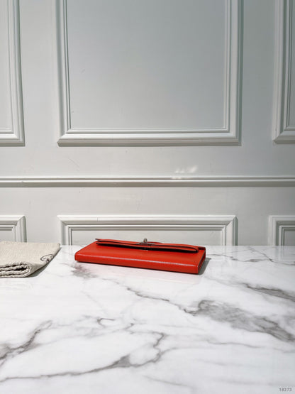 HERMES KELLY CUT, Rough Tomate/Silver