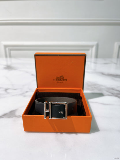 HERMES NATHAN BRACELET, Noir/Silver