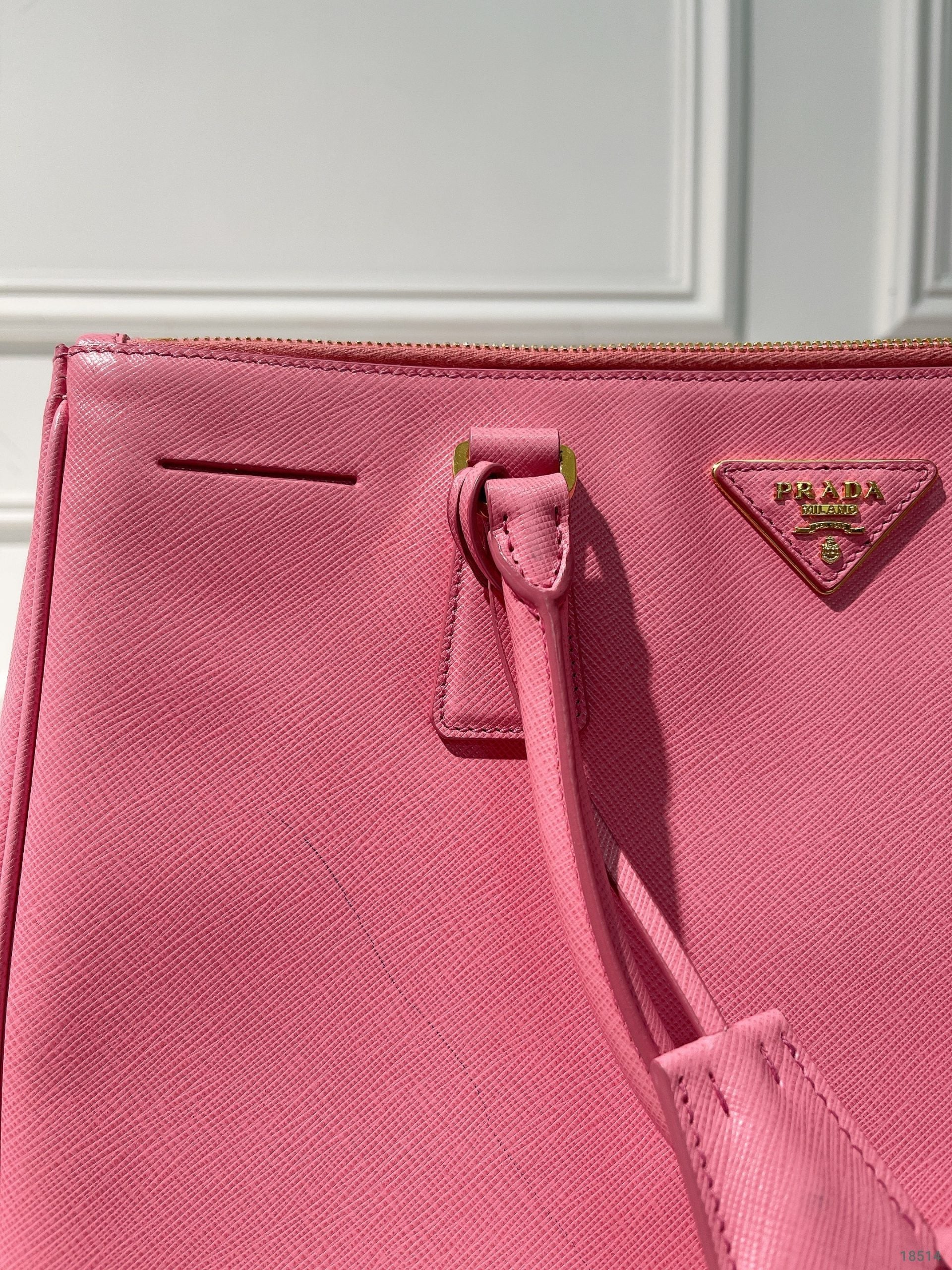 PRADA GALLERIA, Pink/Gold