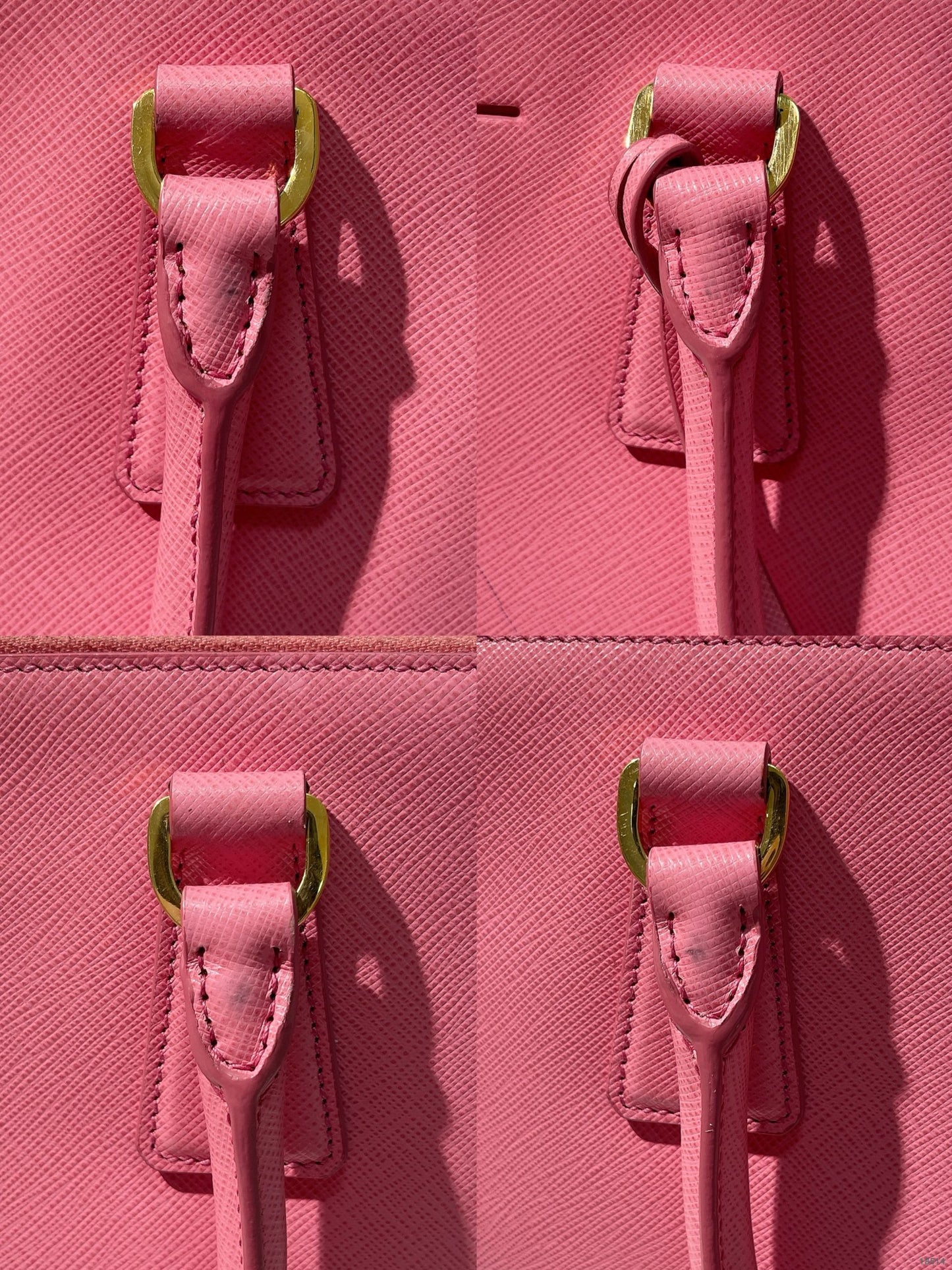 PRADA GALLERIA, Pink/Gold