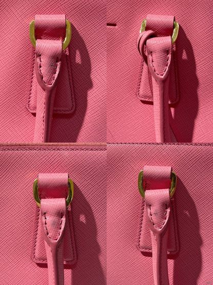 PRADA GALLERIA, Pink/Gold