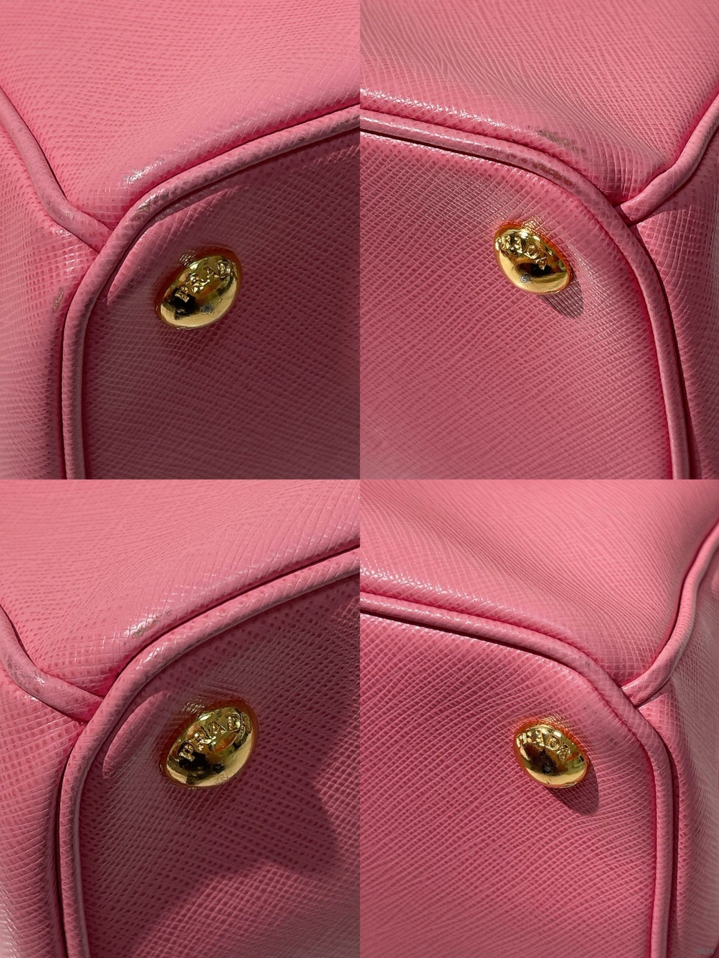 PRADA GALLERIA, Pink/Gold