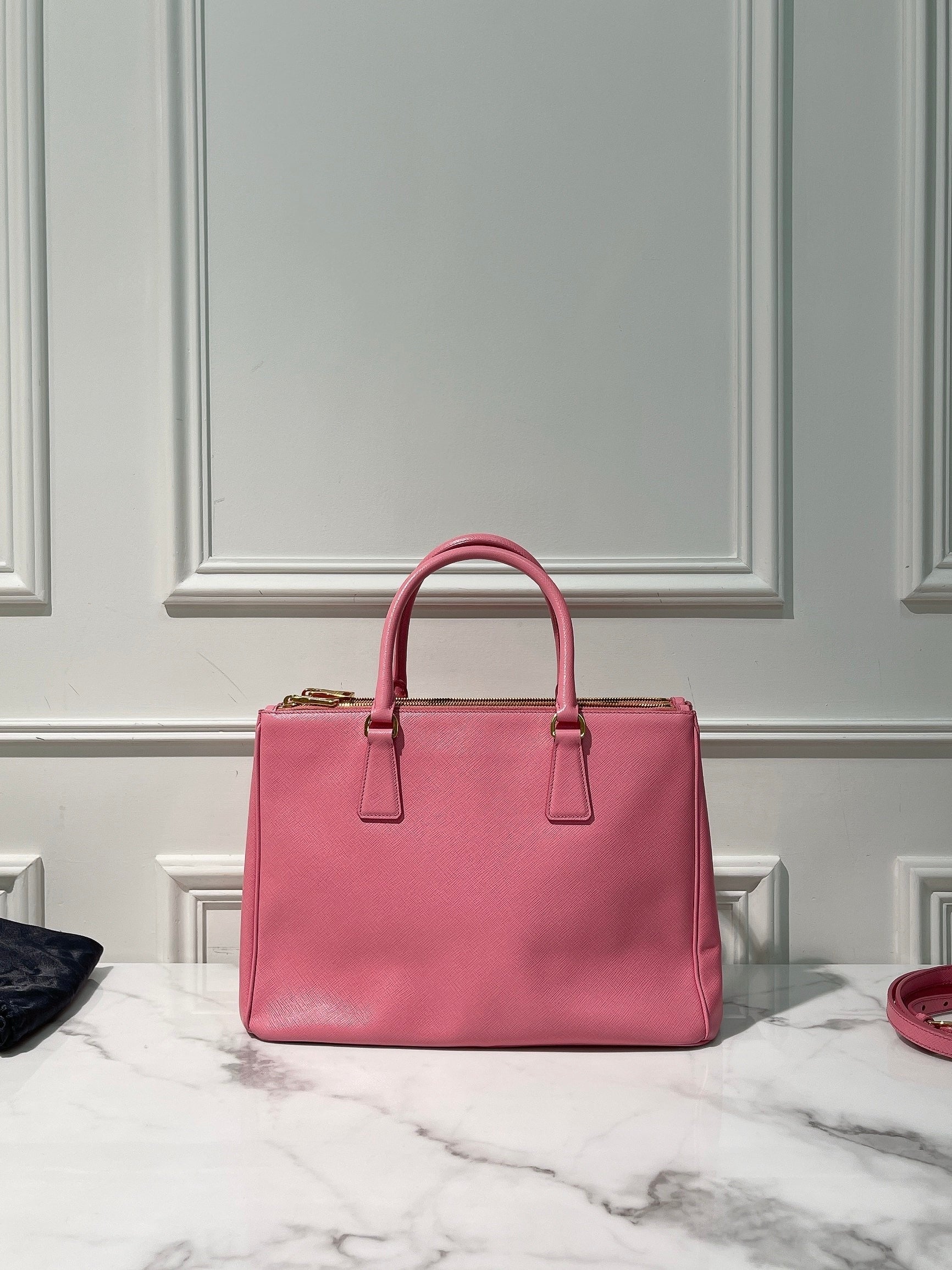 PRADA GALLERIA, Pink/Gold