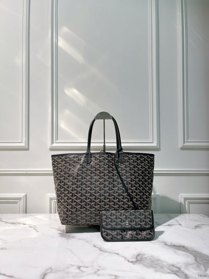 GOYARD SAINT LOUIST TOTE PM, Black
