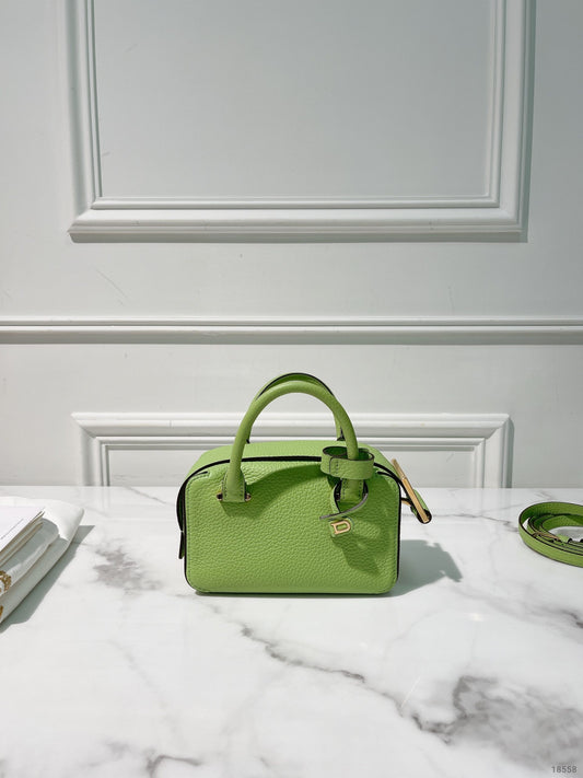 DELVAUX COOL BOX NANO, Green/Gold