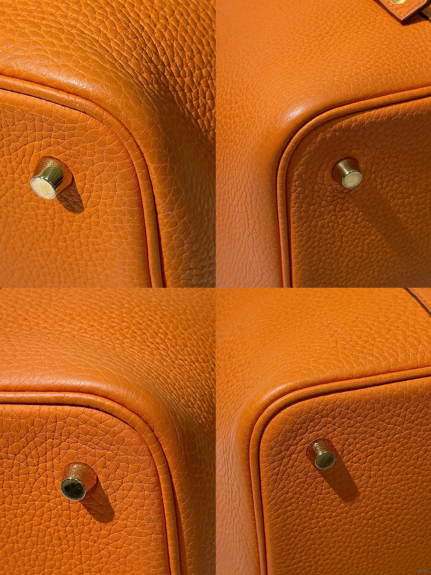 HERMES PICOTIN LOCK 22, Orange/Gold