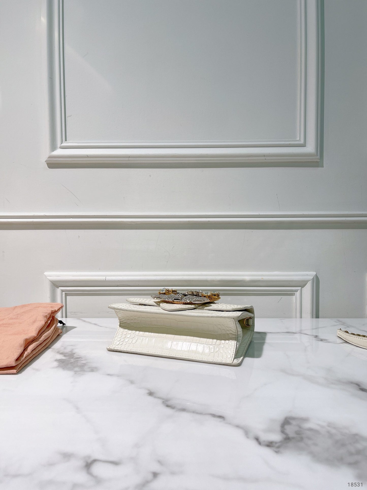 MIUMIU LADY HANDBAG, White/Gold