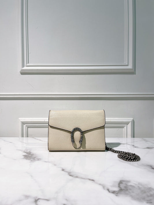 GUCCI DIONYSUS WOC, White/Silver