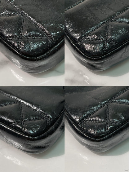 CHANEL DOUBLE ZIP WOC, Black/Gold