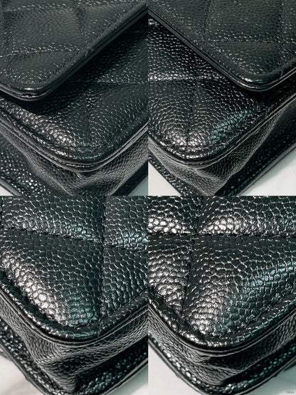 CHANEL TOP HANDLE WOC, Black/Gold