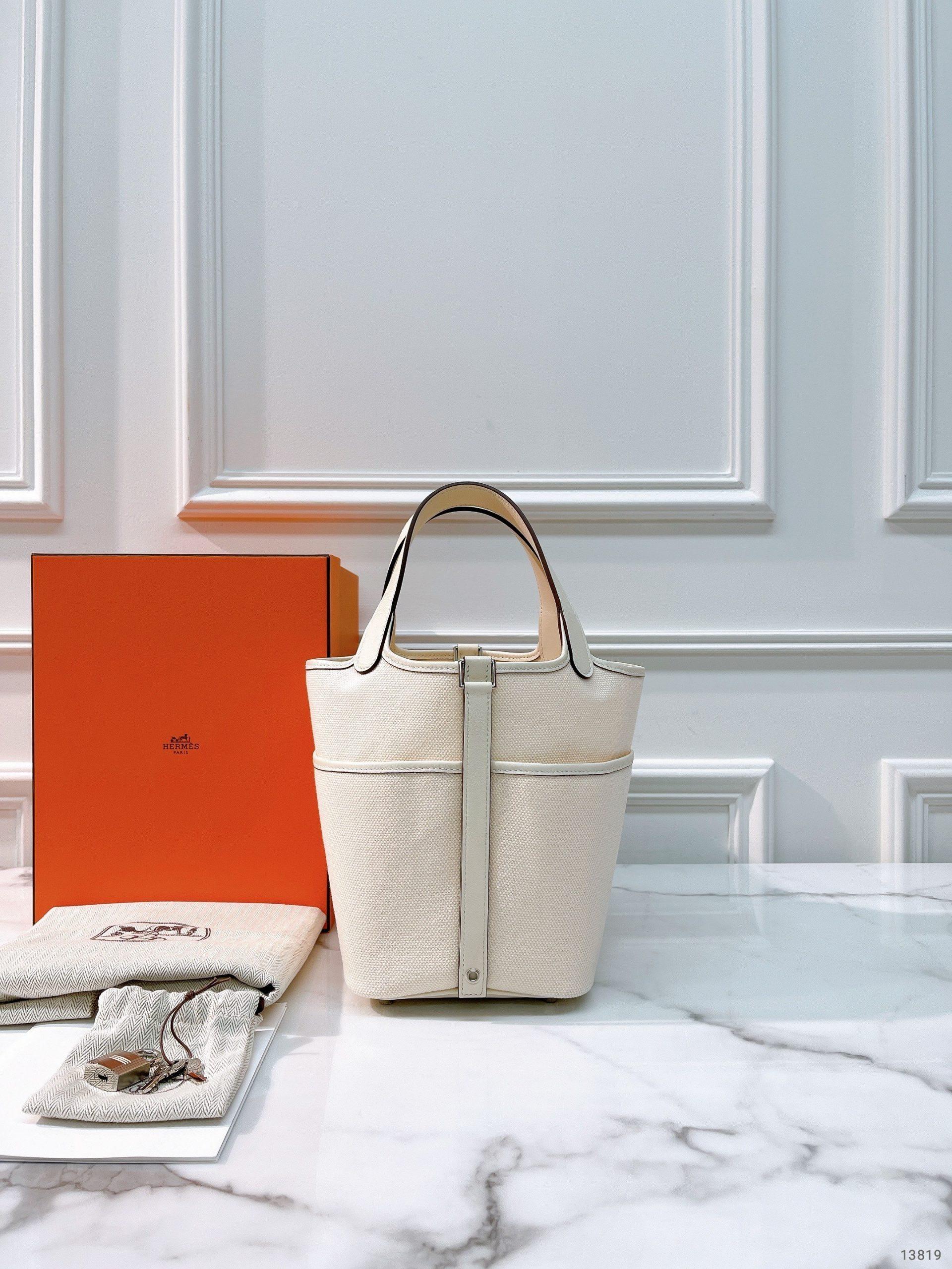 HERMES PICOTIN CARGO 18, NATA/SILVER