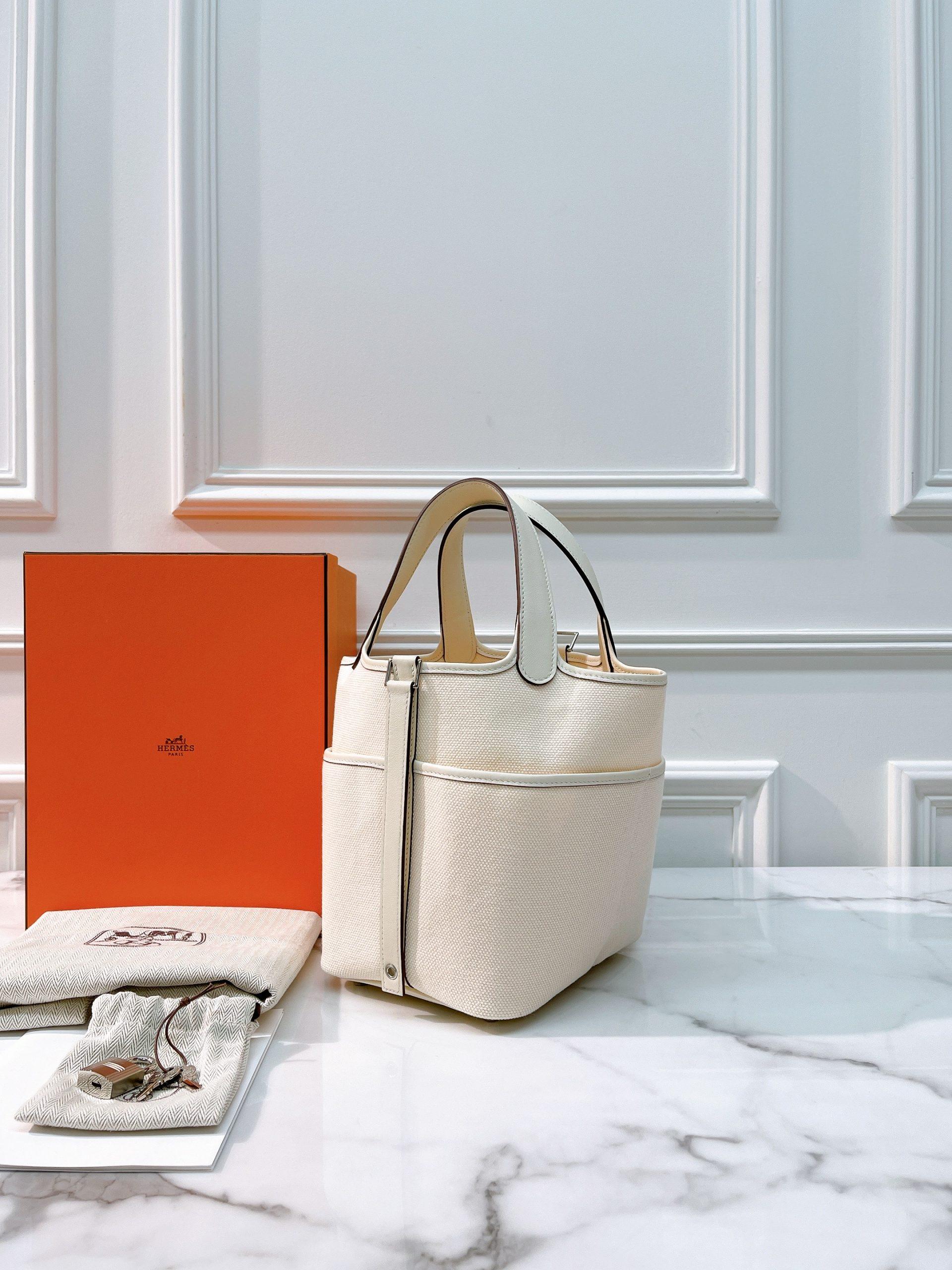 HERMES PICOTIN CARGO 18, NATA/SILVER