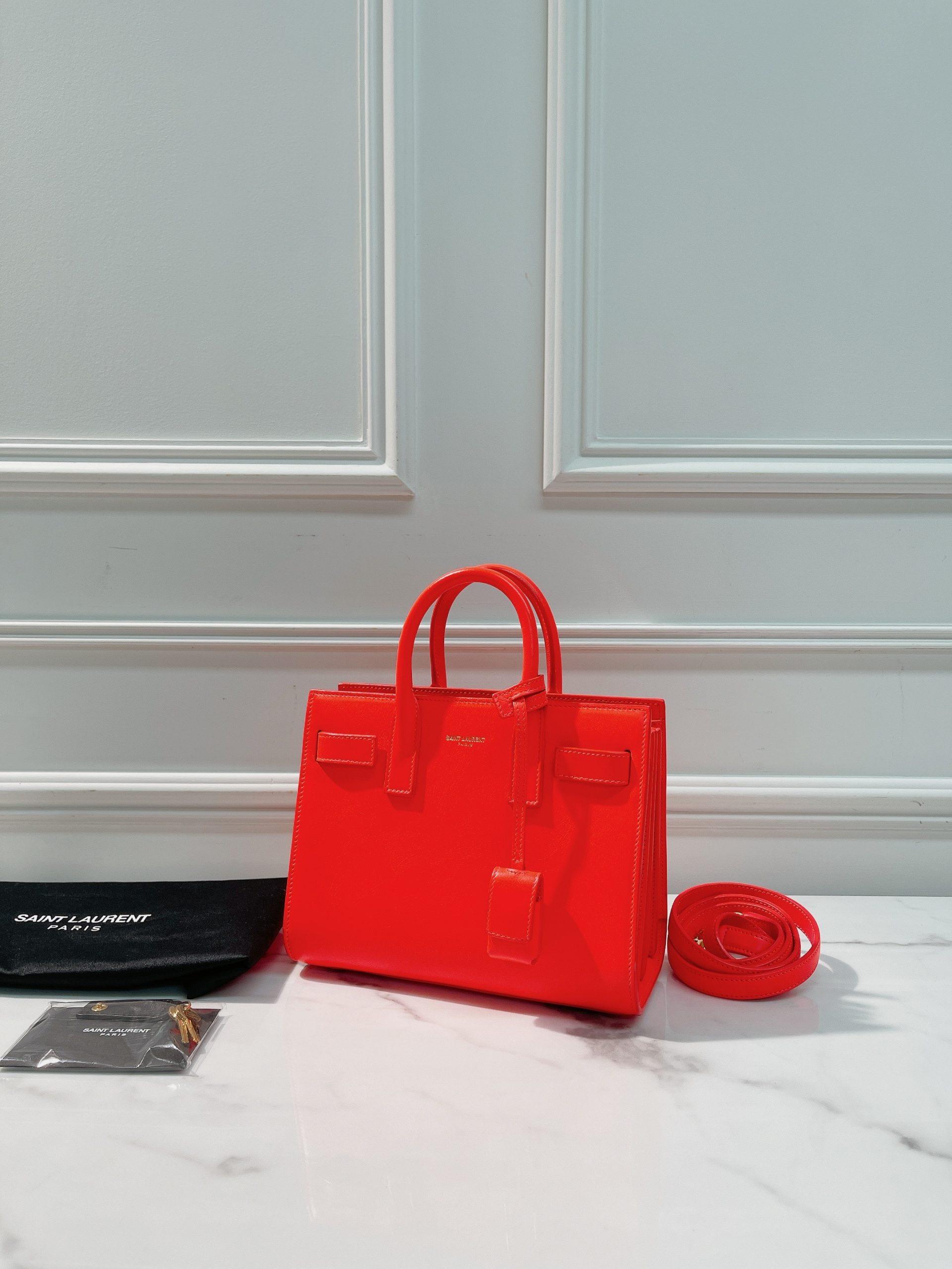 YSL TOTE BAG, PINK/GOLD