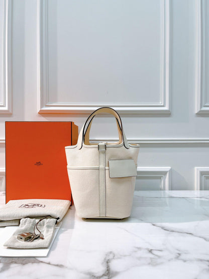 HERMES PICOTIN CARGO 18, NATA/SILVER