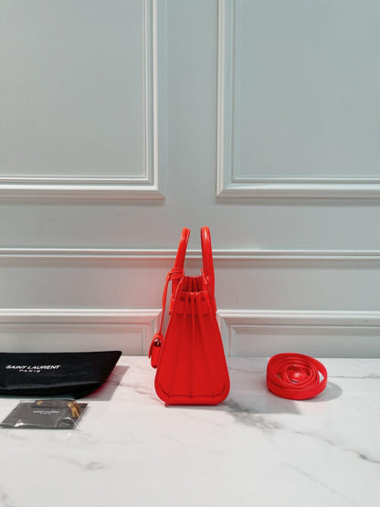 YSL TOTE BAG, PINK/GOLD