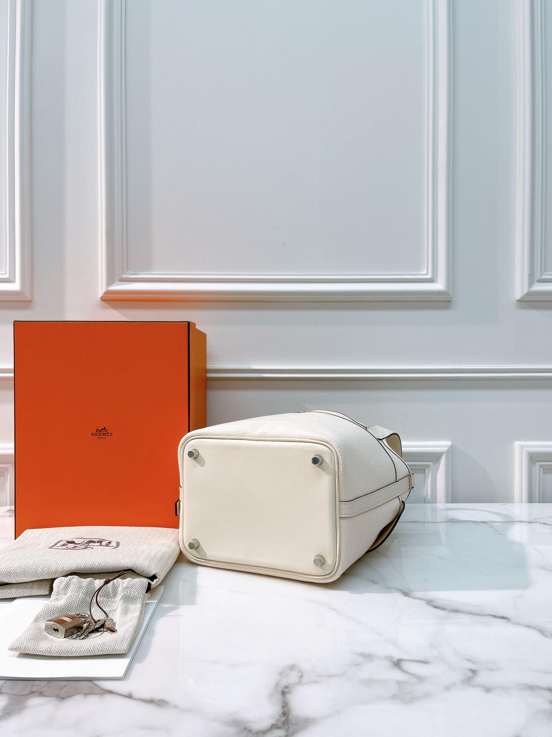 HERMES PICOTIN CARGO 18, NATA/SILVER