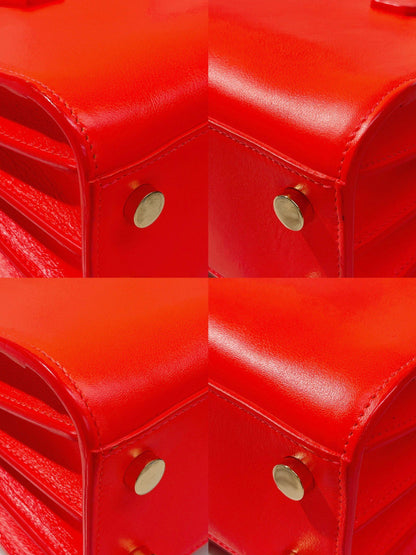 YSL TOTE BAG, PINK/GOLD