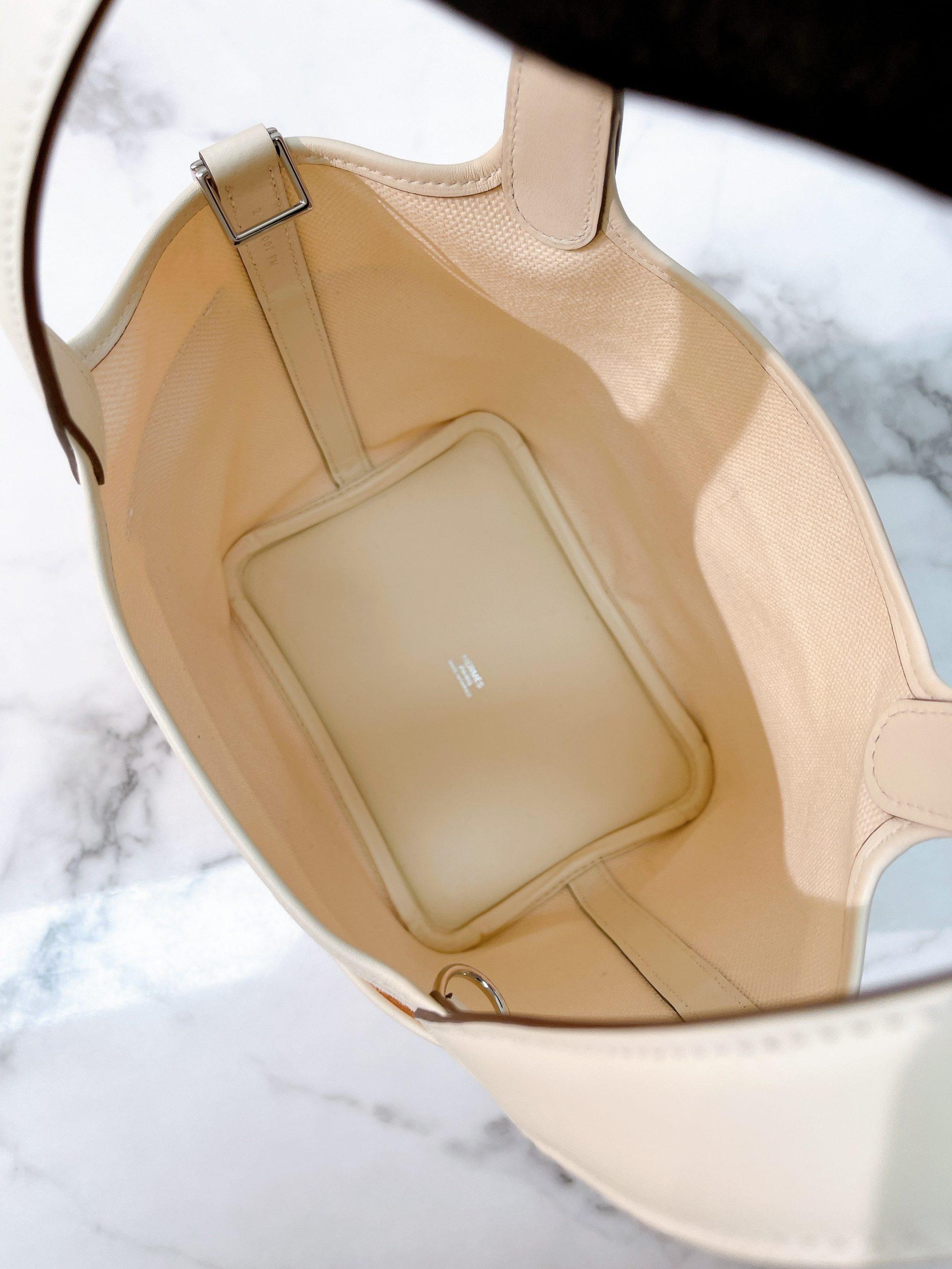 HERMES PICOTIN CARGO 18, NATA/SILVER