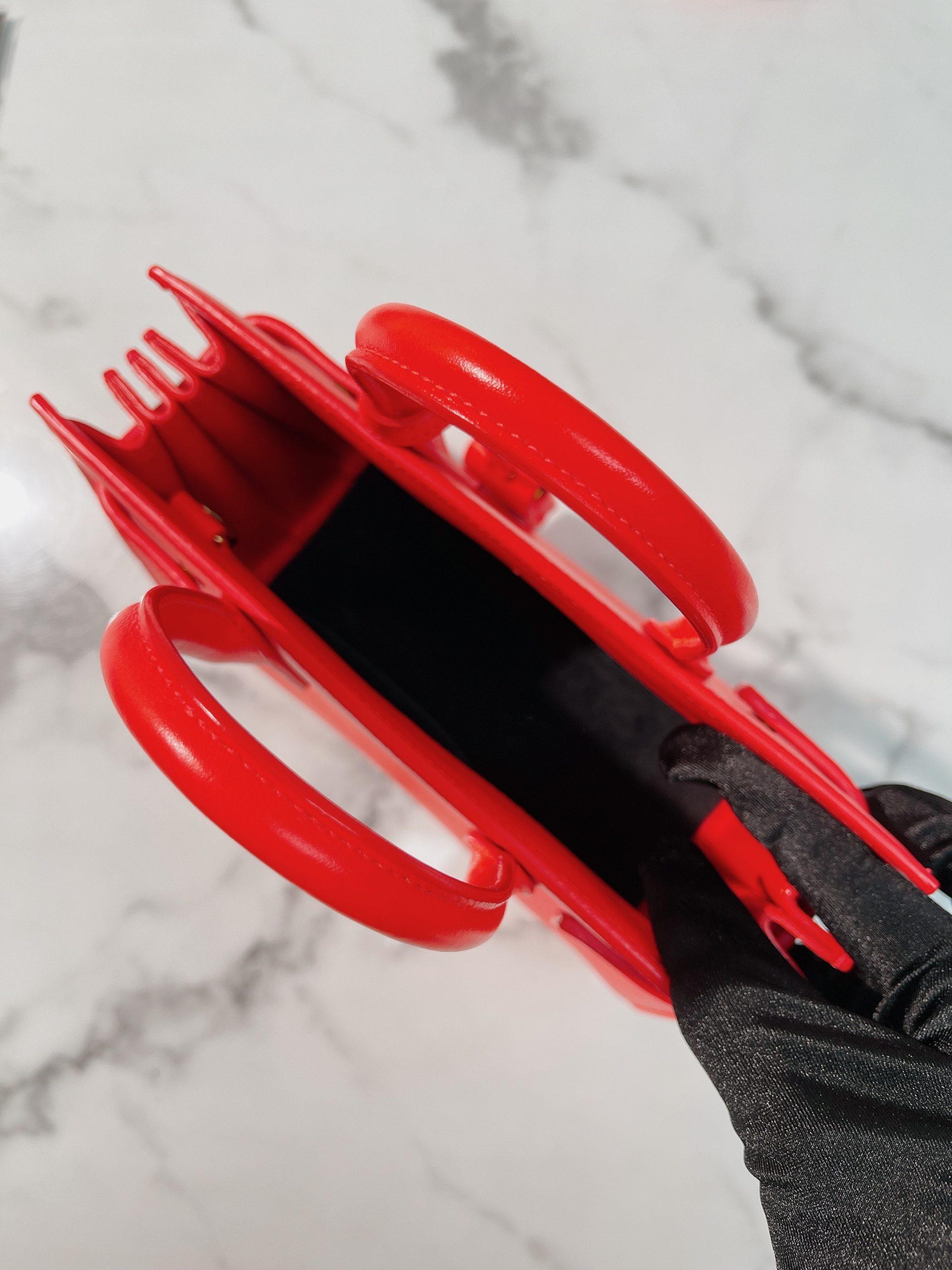 YSL TOTE BAG, PINK/GOLD