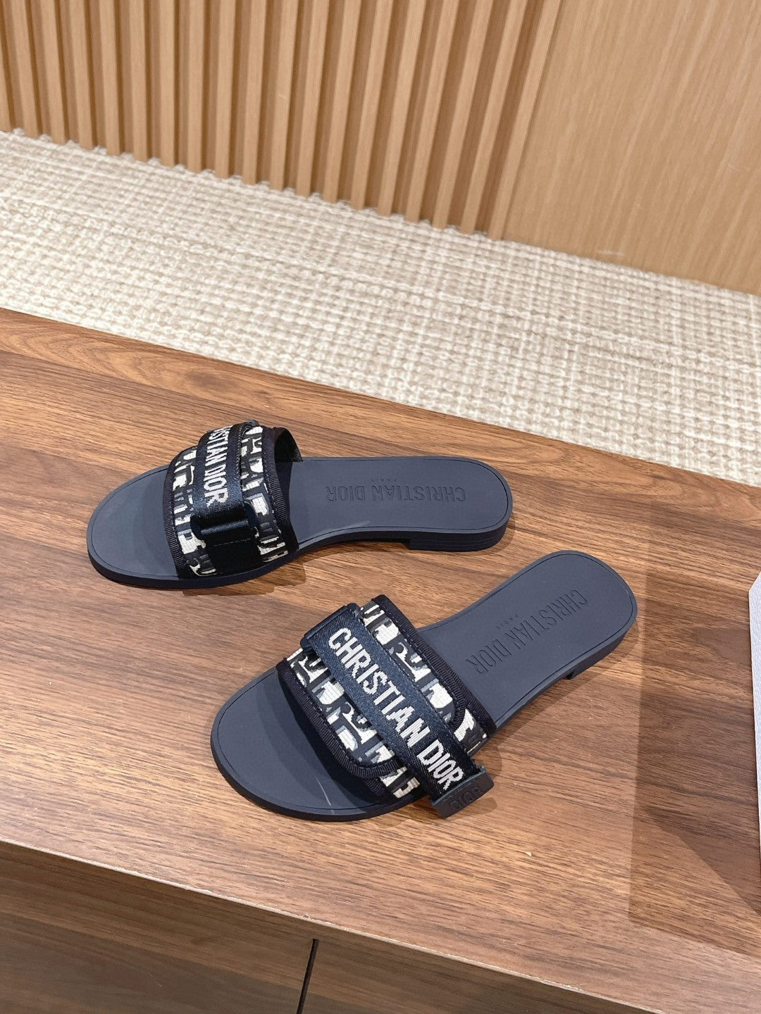 Dior Velcro-Strap Slides 01