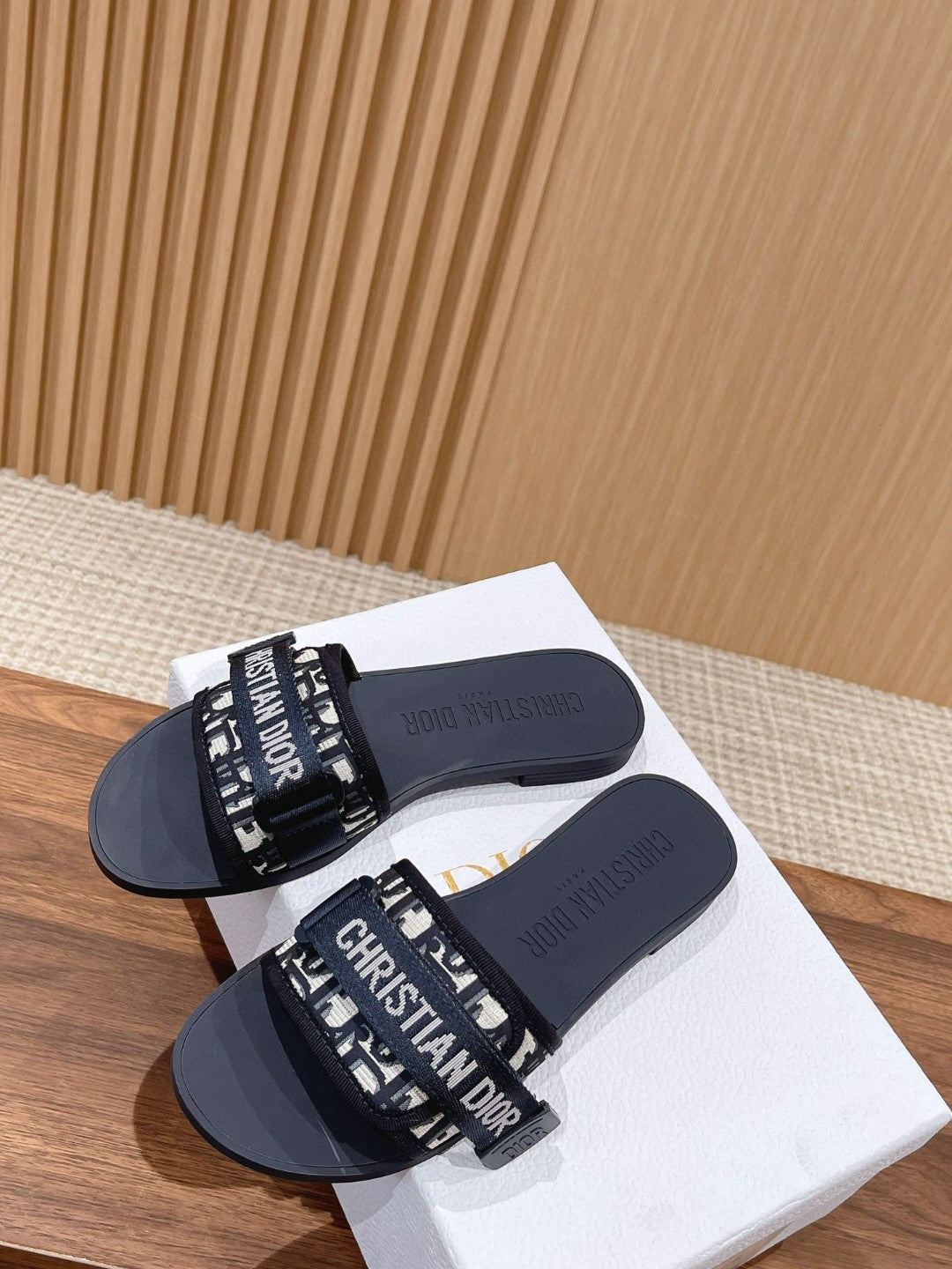 Dior Velcro-Strap Slides 01
