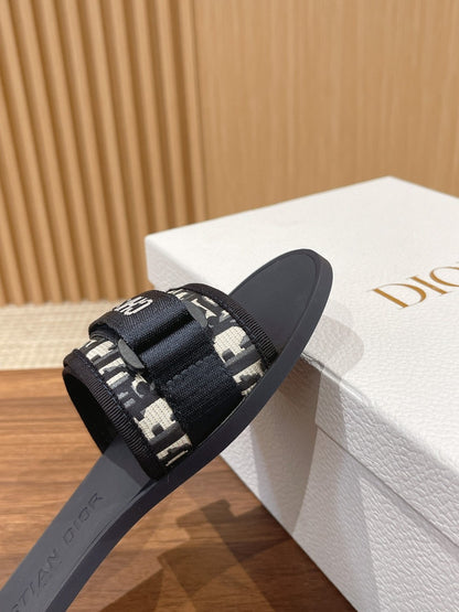 Dior Velcro-Strap Slides 01