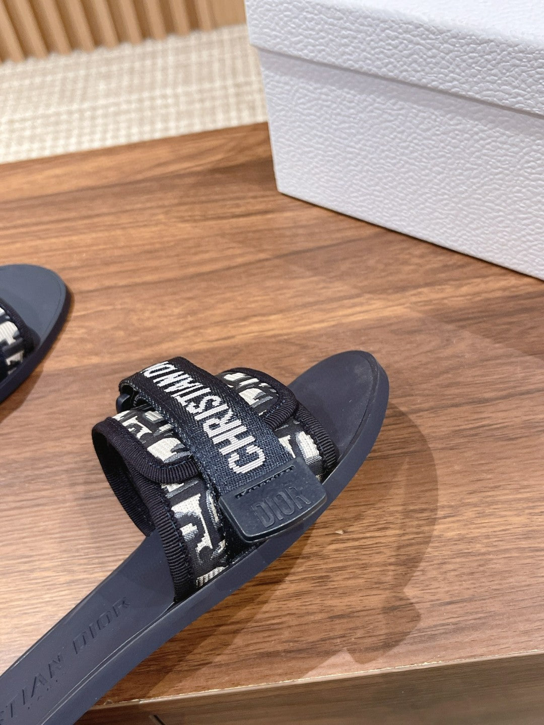 Dior Velcro-Strap Slides 01