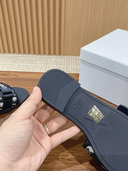 Dior Velcro-Strap Slides 01