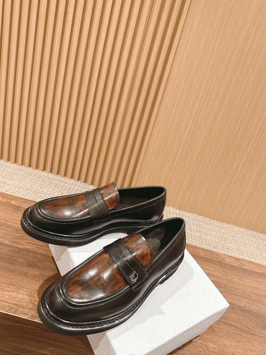 Dior Explorer Men Derby Shoes, Brown