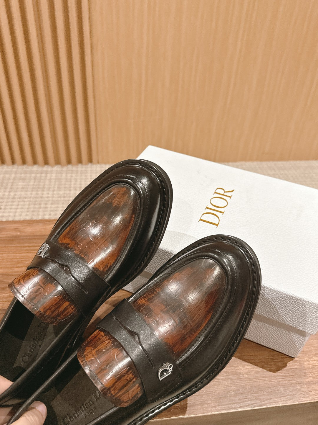 Dior Explorer Men Derby Shoes, Brown