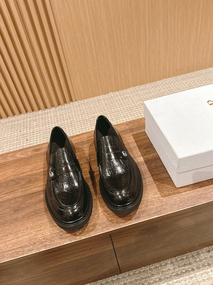 Dior Explorer Men Derby Shoes, Black Gossy