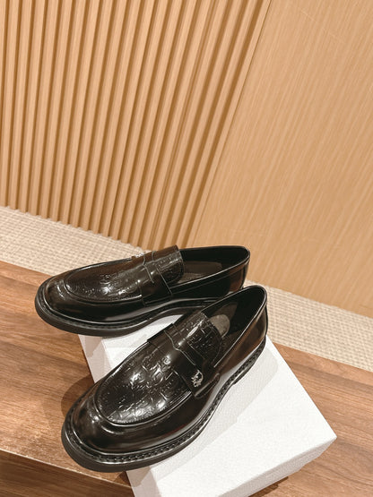 Dior Explorer Men Derby Shoes, Black Gossy