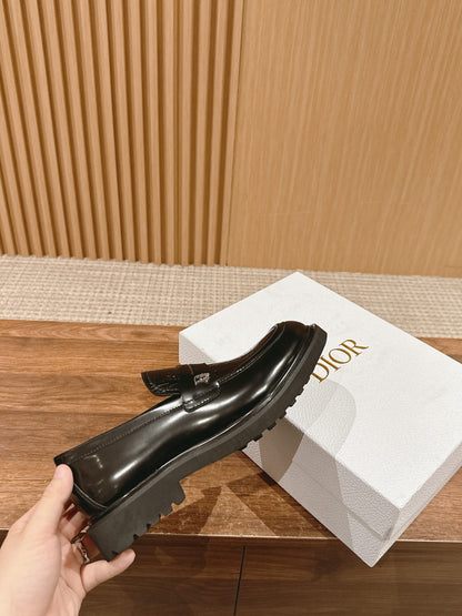 Dior Explorer Men Derby Shoes, Black Gossy