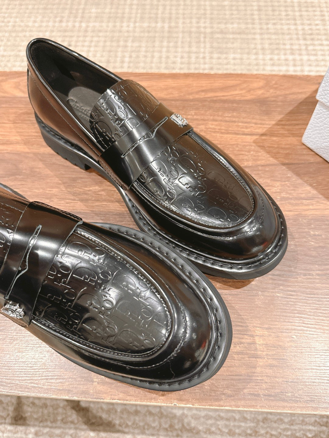 Dior Explorer Men Derby Shoes, Black Gossy