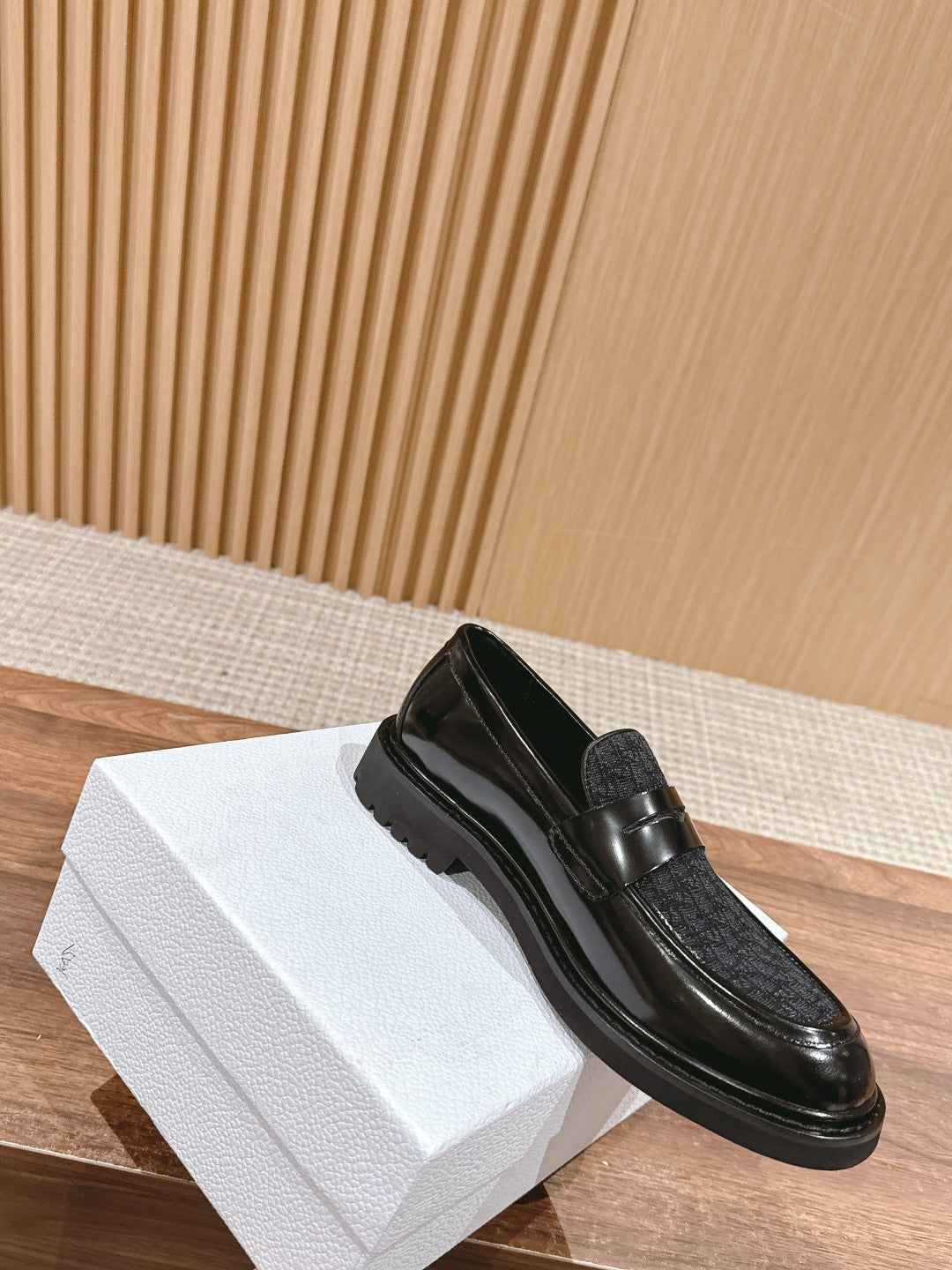 Dior Explorer Men Derby Shoes, Black Oblique