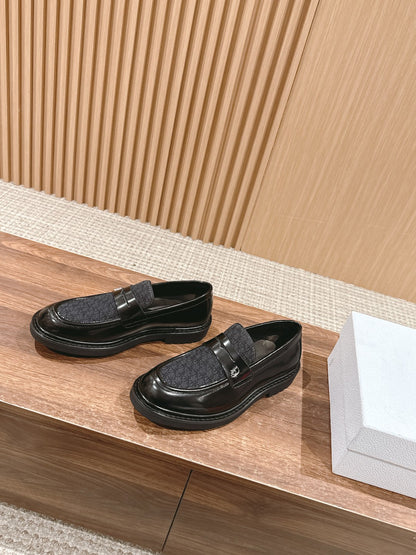 Dior Explorer Men Derby Shoes, Black Oblique