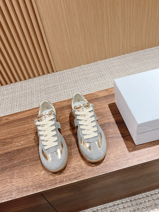 Maison Margiela Replica Sneaker, Gold & Grey