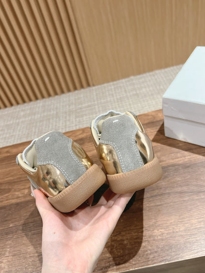 Maison Margiela Replica Sneaker, Gold & Grey